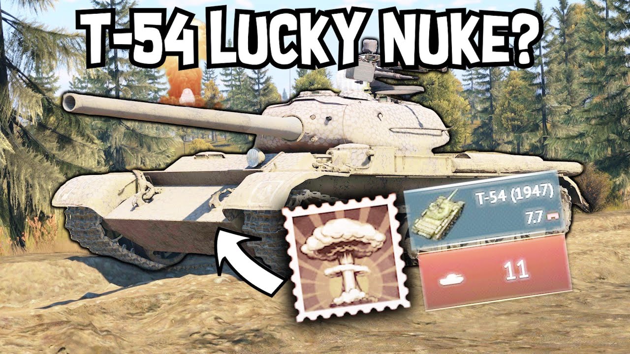 T-54 (1947) getting that SWEET NUKEEE!!! │ Warthunder Nuke Gameplay
