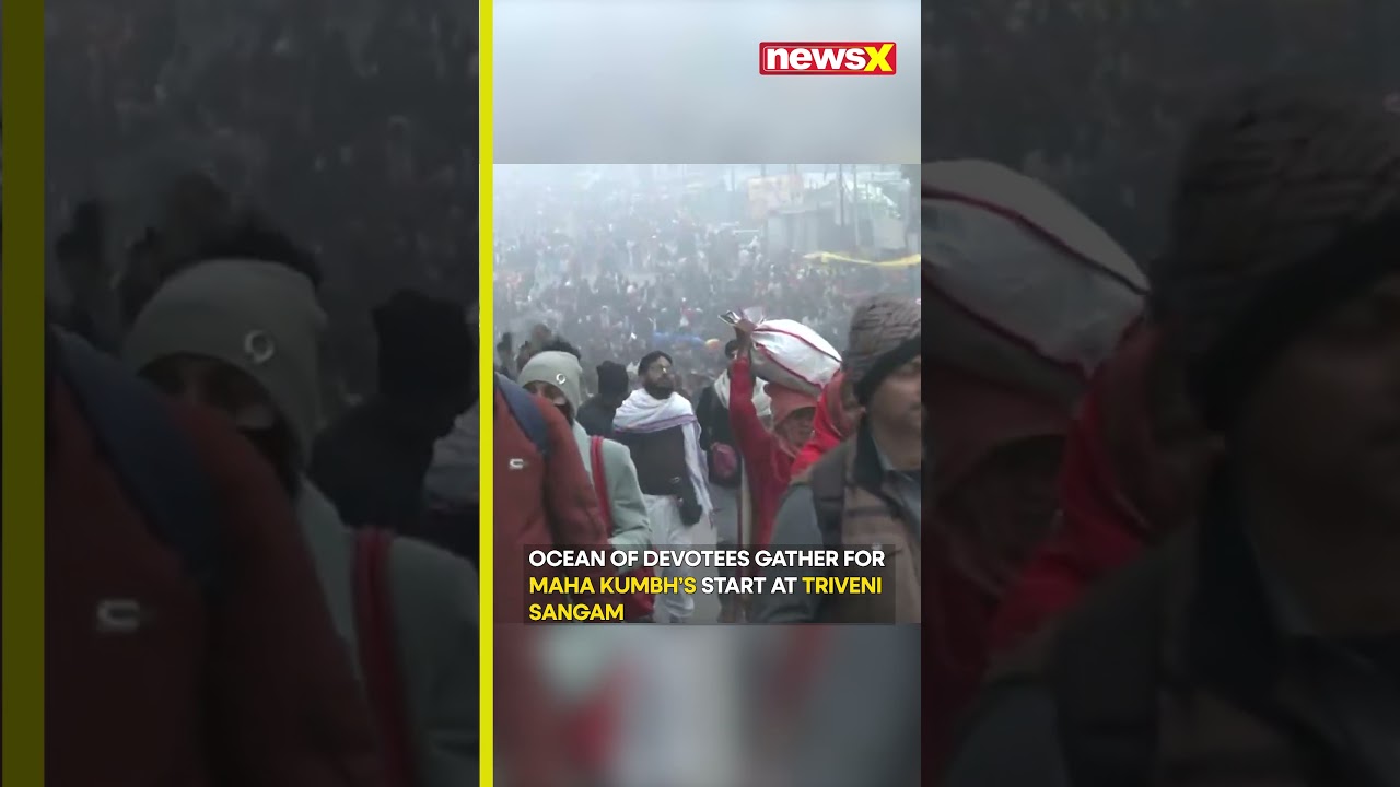 #watch: Pilgrims Flock to Prayagraj for Sacred Dip at Maha Kumbh 2025 | NewsX