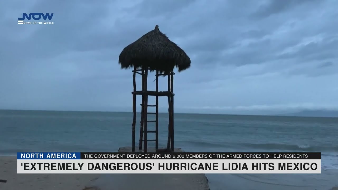 'Extremely dangerous' Hurricane Lidia hits Mexico's Pacific coast