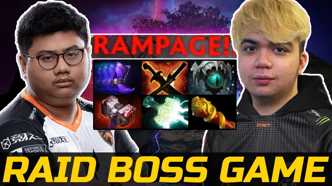 RAID BOSS RAMPAGE GAME - RAVEN VS ARMEL DOTA 2