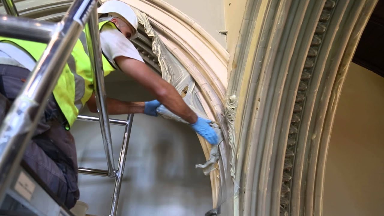 Hirst Conservation using CleanFilm at Royal Shakespeare Theatre (1/2)