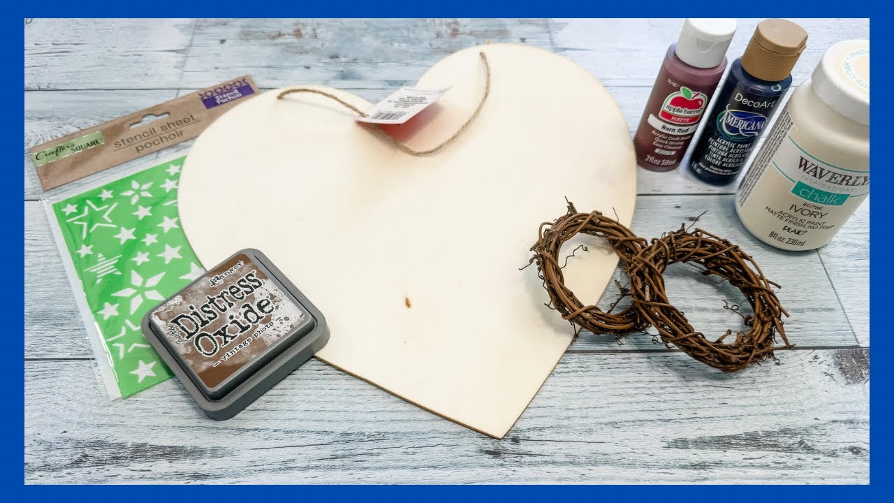 Rustic Patriotic Decor DIY || Door Hanger DIY || Just 1 Easy Craft