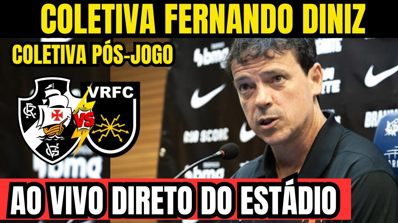 COLETIVA DO FERNANDO DINIZ AO VIVO - DIRETO DO ESTÁDIO