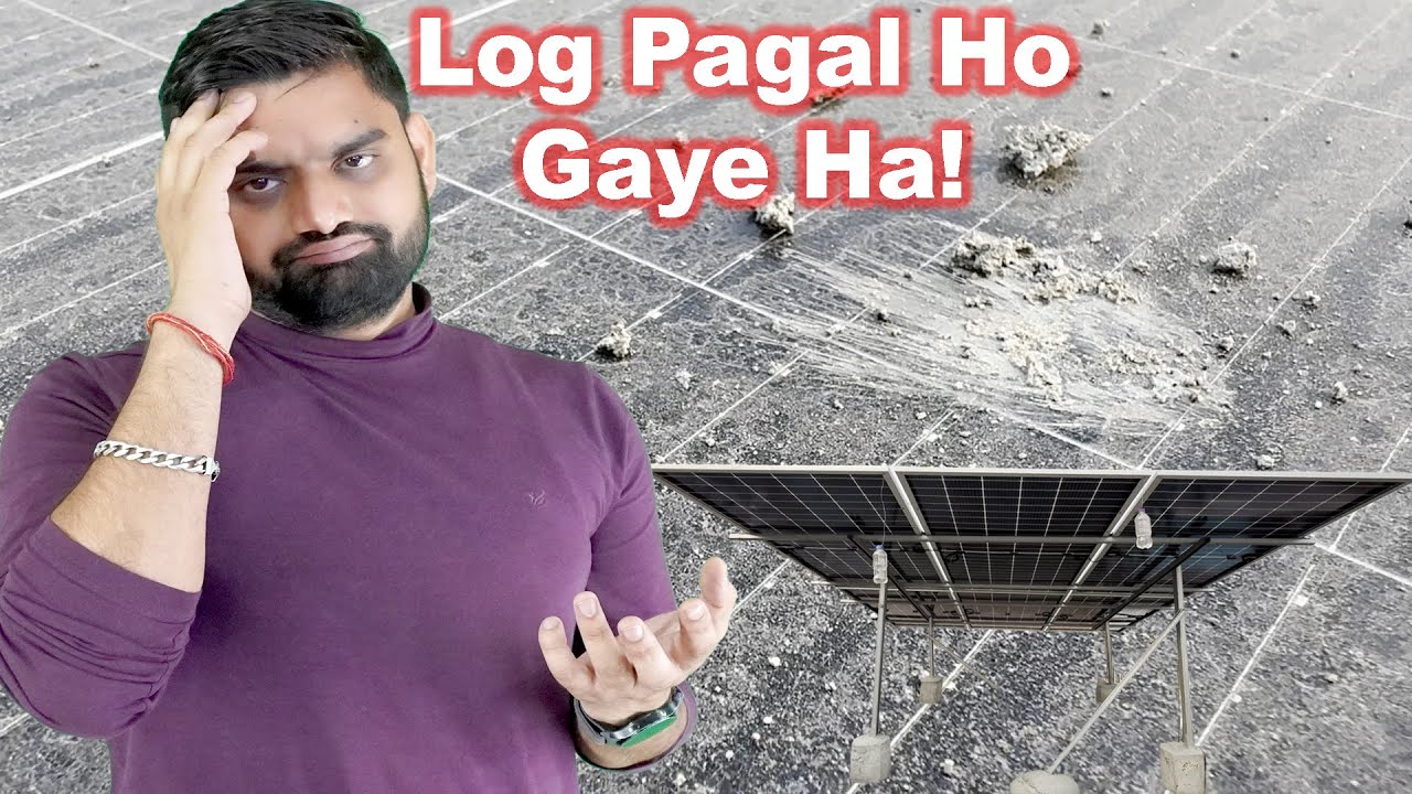 TATA 3.3kW Solar Panels Were Covered in Cement! | Diwali और Plastering ने Panels का किया बुरा हाल |