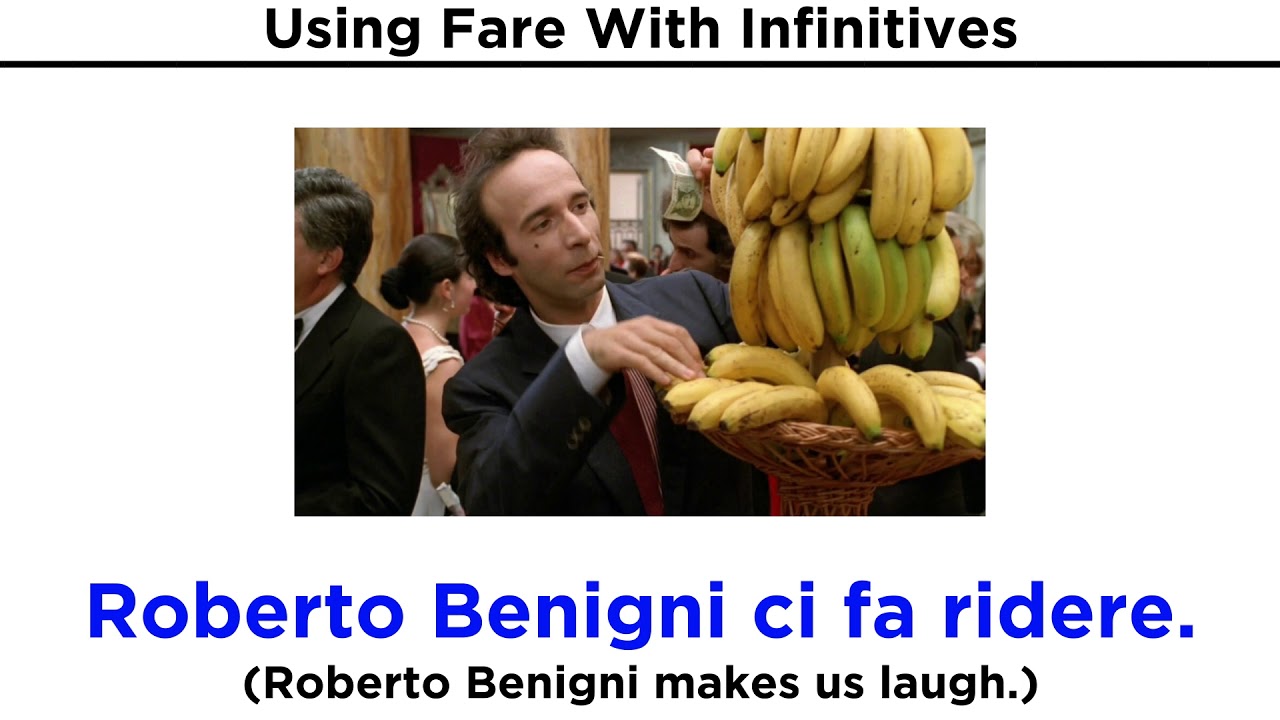 Italian Grammar: Fare and the Infinitive