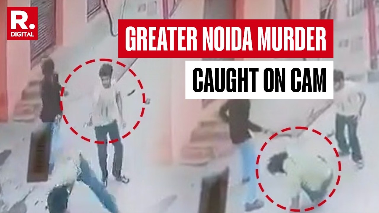 BREAKING: Video Shows Young Man Shot Outside His Home In Greater Noida By Three Assailants