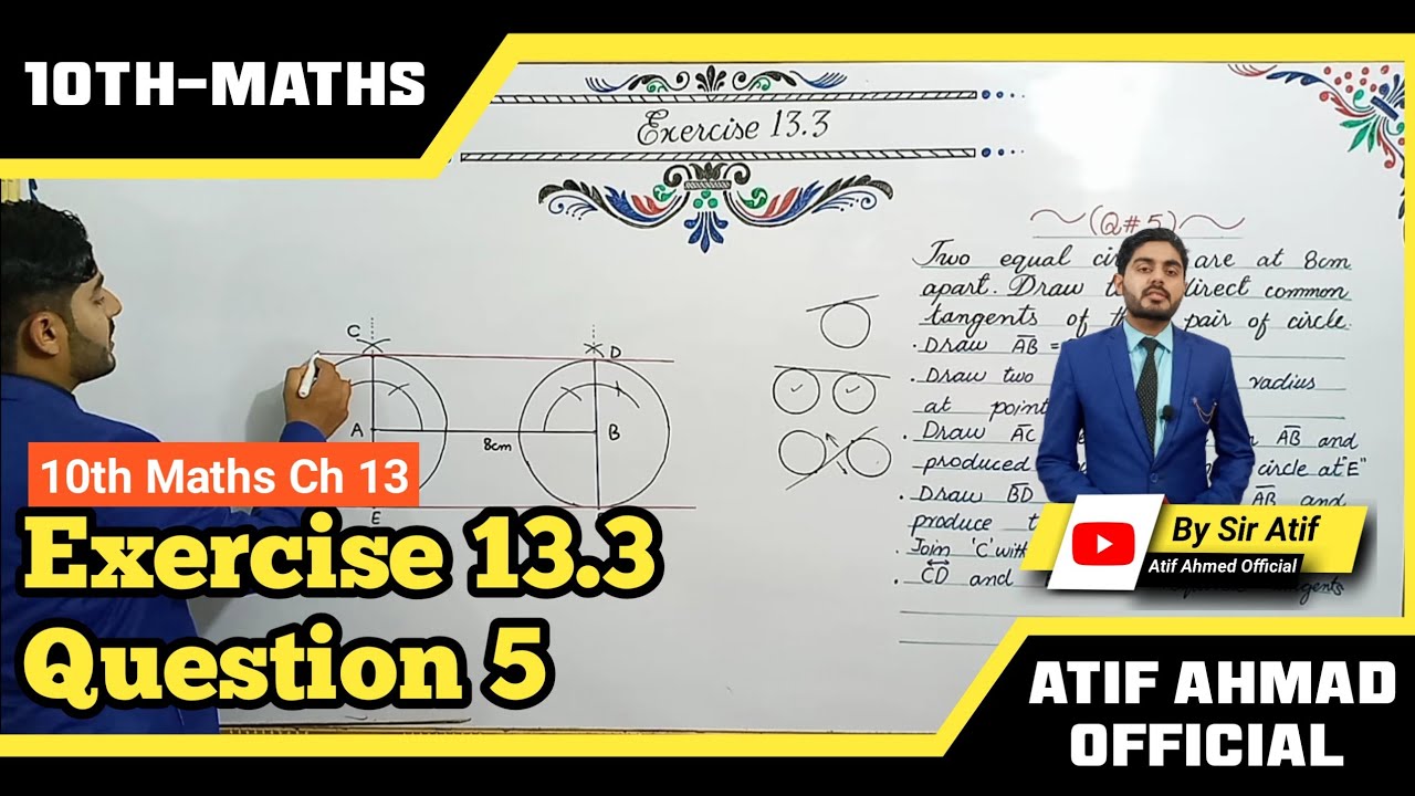 exercise 13.3 class 10 question 5 | 10th class maths chapter 13 | Ex 13.3 class 10 q 5 | urdu/ hindi