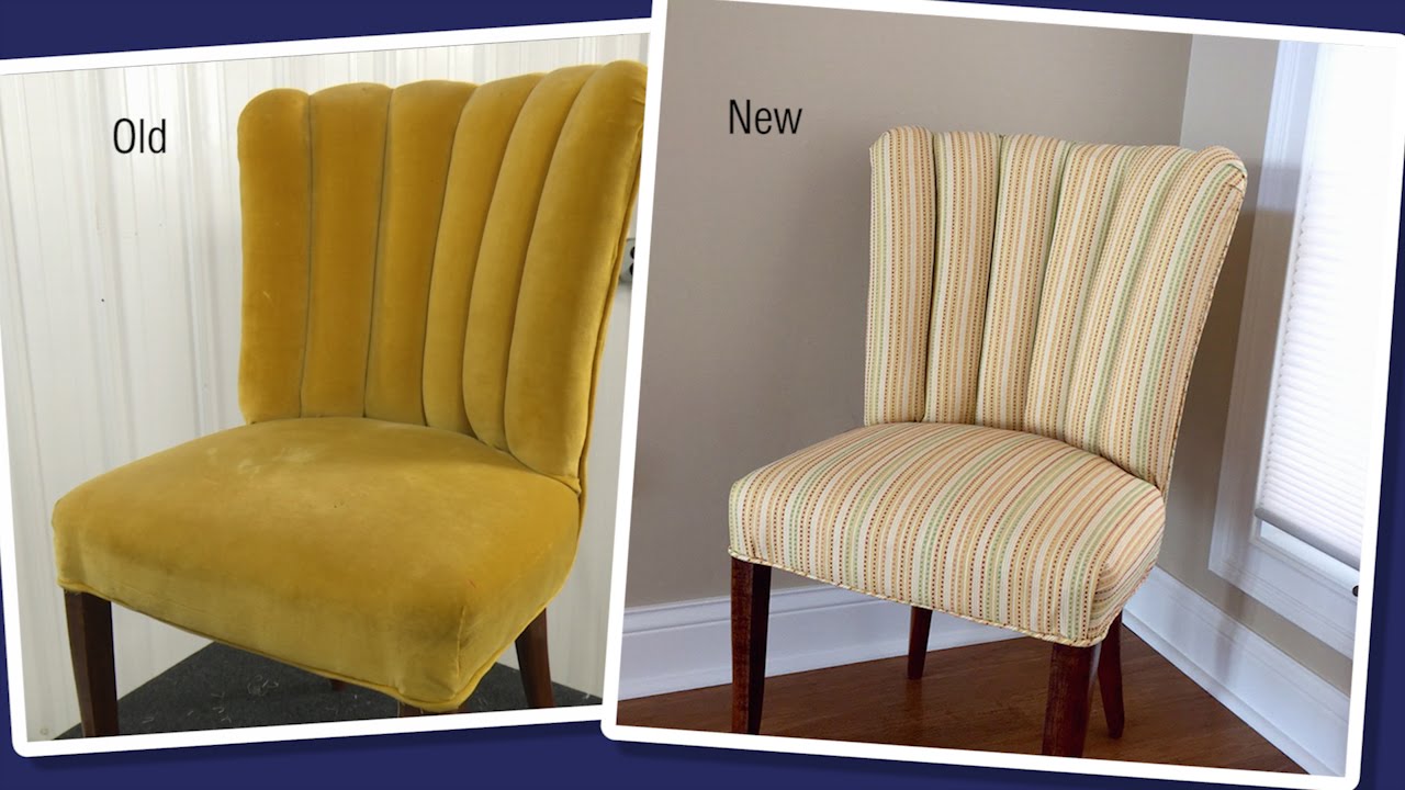 Reupholstering a Channel Back / Fluted Back Chair