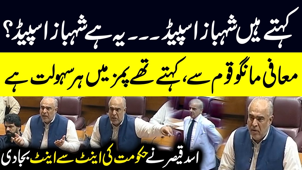 Asad Qaiser Aggressive Speech in National Assembly on PIMS Hospital Incident | Public News