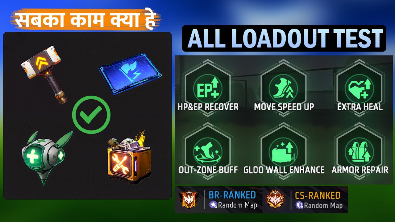 All Loadout Test in Free Fire 🔥 | Best Loadout for Rank Push 2026