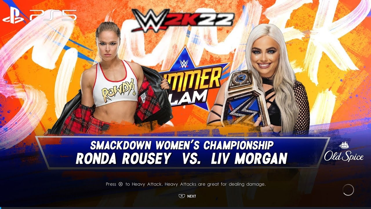 WWE 2K22 (PS5) — ГЕЙМПЛЕЙ ЛИВ МОРГАН против РОНДЫ РОУЗИ | ЖЕНСКИЙ МАТЧ ЗА ТИТУЛ SMACKDOWN SUMMERS...
