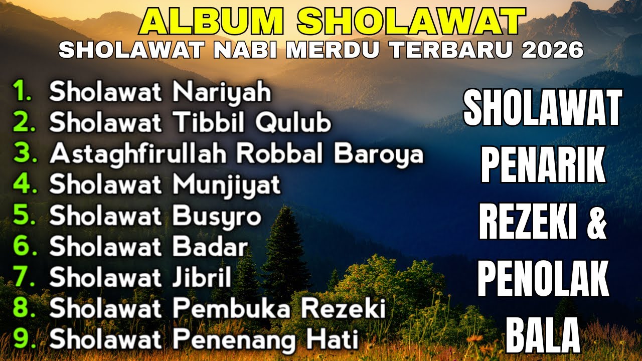 SHOLAWAT JIBRIL PEMBUKA PINTU REZEKI Astaghfirullah SHOLAWAT NABI MERDU TERBARU 2026 Spesial Rajab