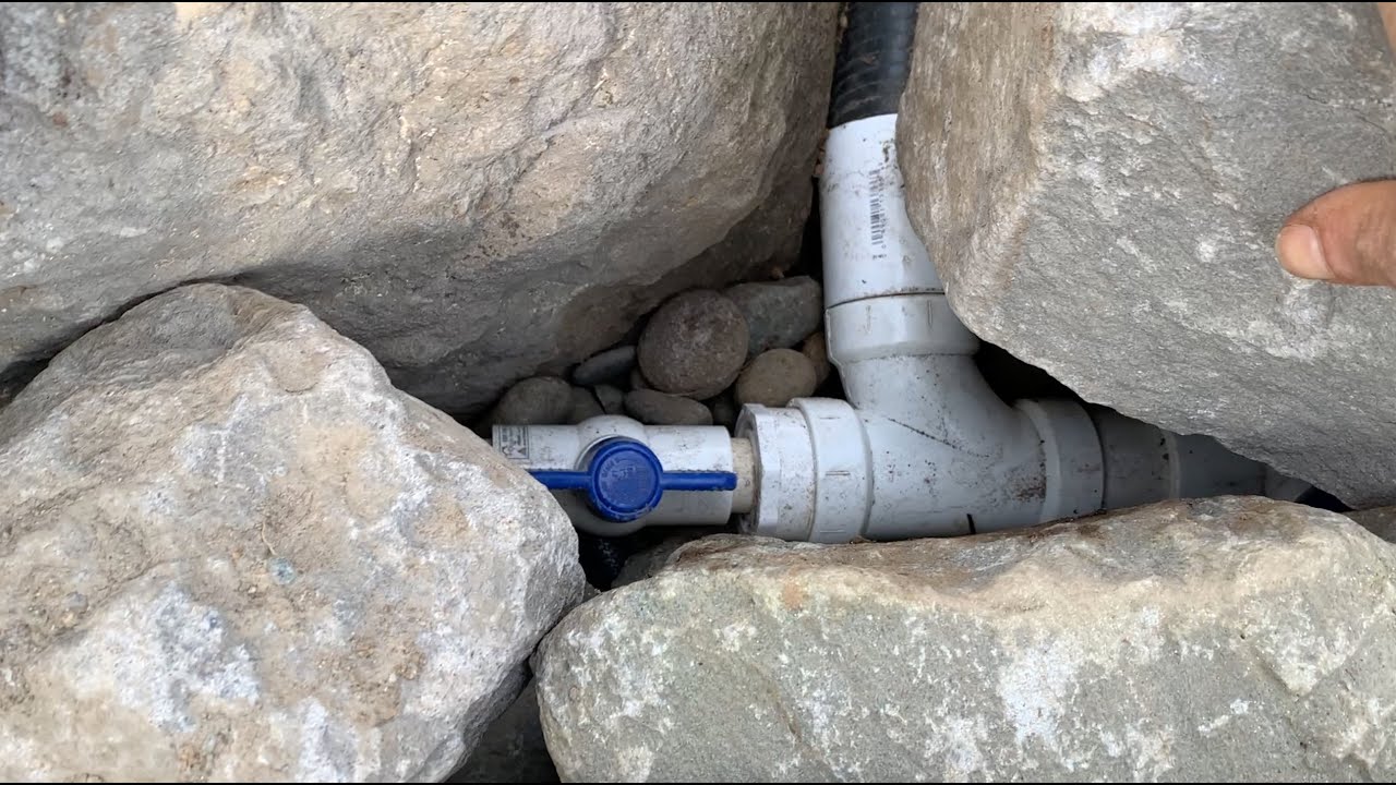 How to keep your in-pond plumbing valves hidden AND accessible.