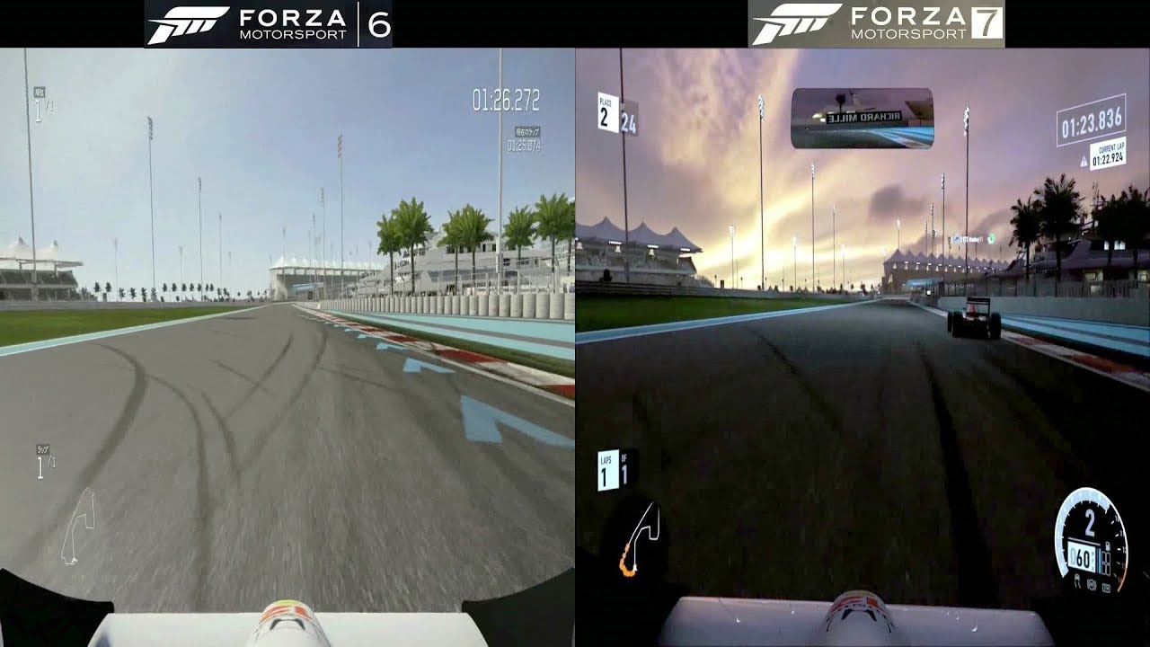 Forza 7 vs Forza 6 - 1988 Mclaren MP4/4 on Yas Marina