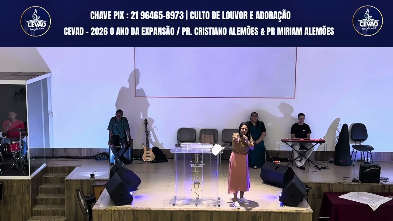 🔥 CULTO DE DOMINGO / LOUVOR E ADORAÇÃO- CEVAD 2026, O ANO DA EXPANSÃO 🔥