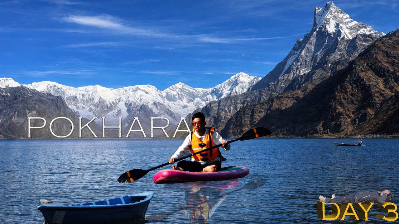 Pokhara Nepal(Phewa Lake) | Day 3 | MARDI HIMAL TREK IN NEPAL | मर्दी हिमाल | College Tour  | 4500 M