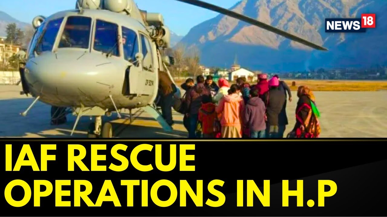 Himachal Flood News Today | Indian Air Force Carrying Out Rescue Operations In The Flood-Hit Areas