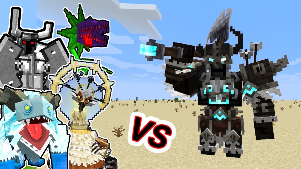 Aptrgangr Vs. Mowzie's Mobs | Minecraft Mob Battle