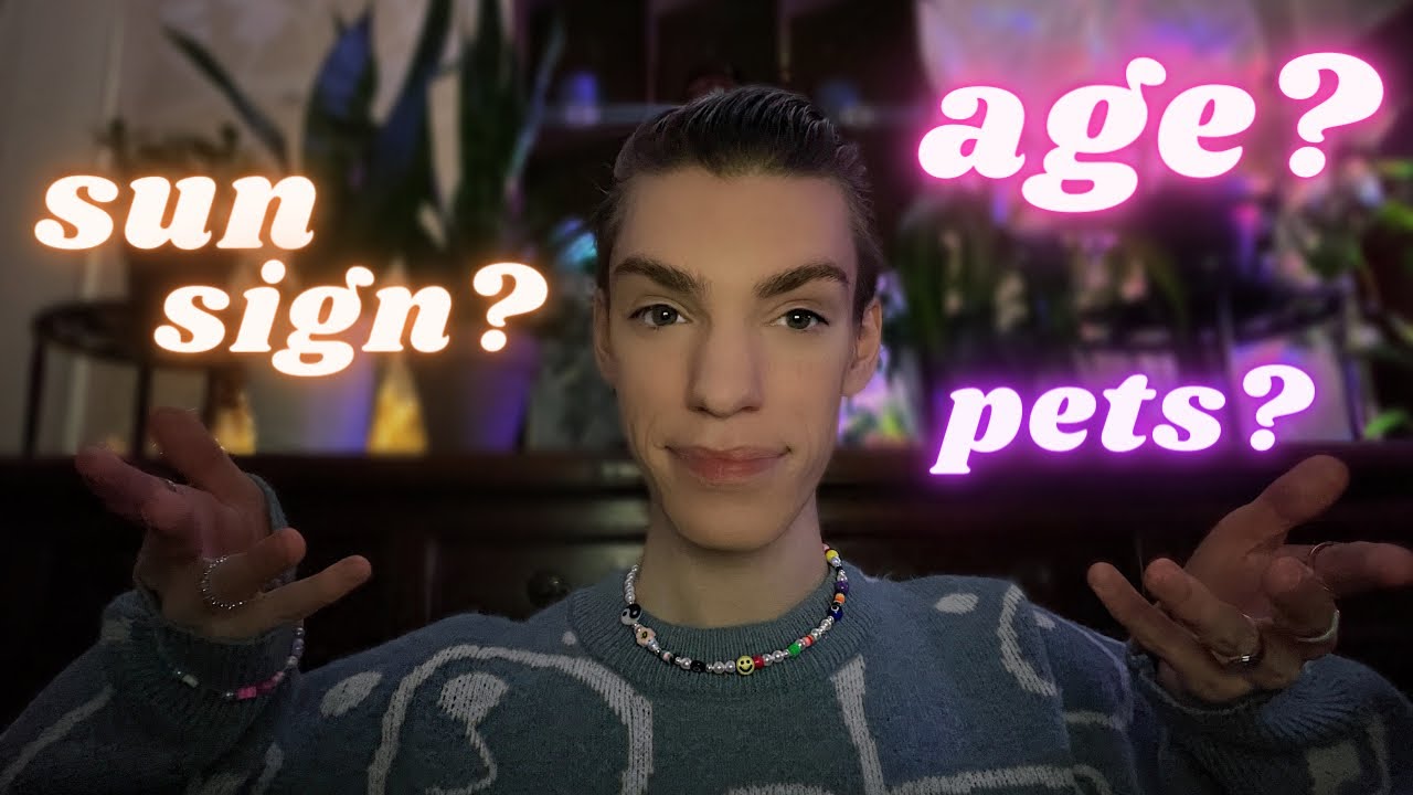 ASMR ONE HOUR Q&A 💖 (age? sun sign? siblings?)