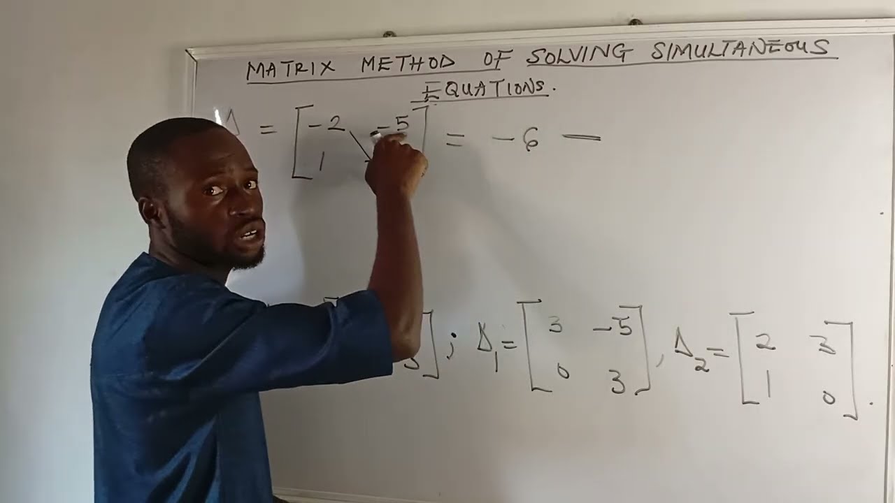 Stop Using Elimination and Substitution! Solve Simultaneous Equations with Matrices