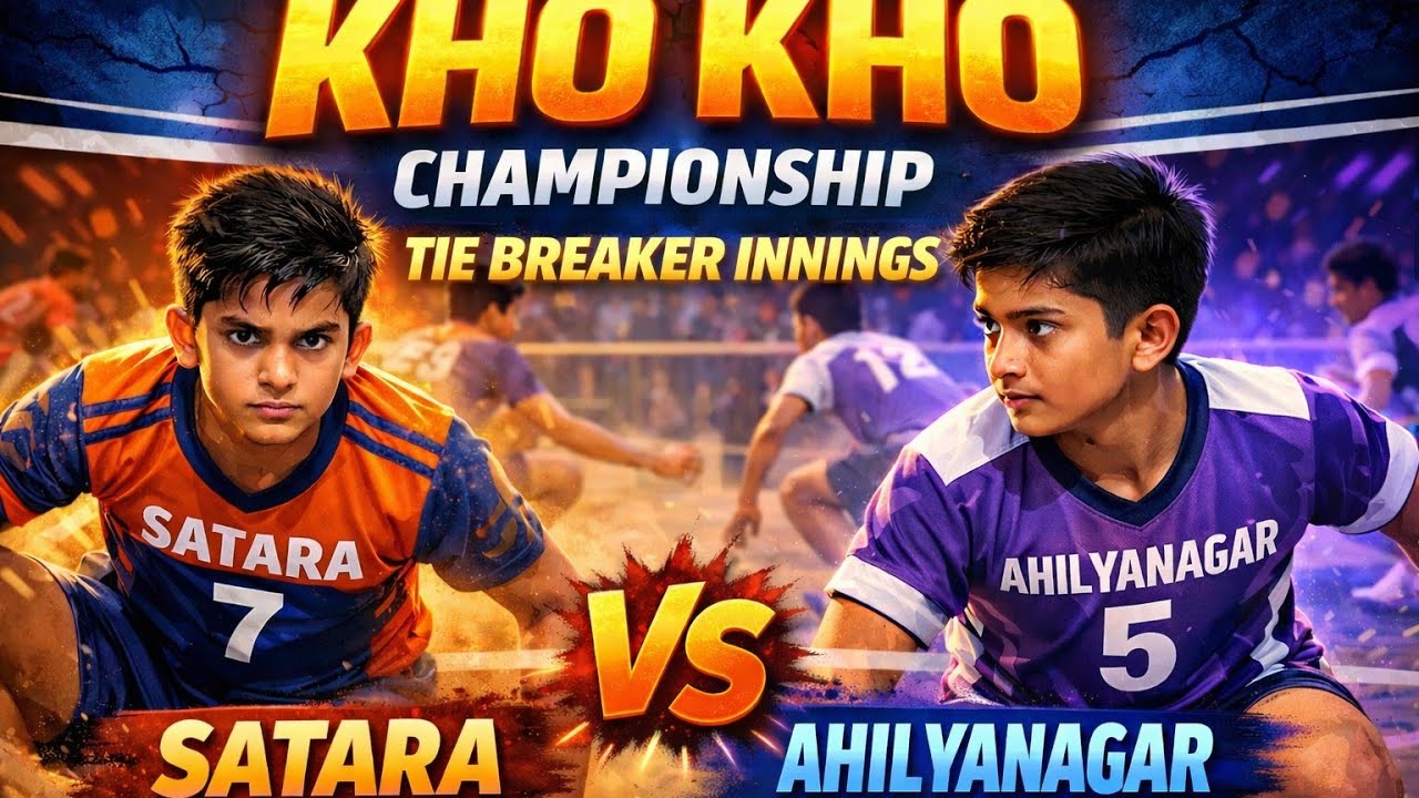 Satara Vs Ahilyanagar | Tie Breaker Innings | Kho Kho |