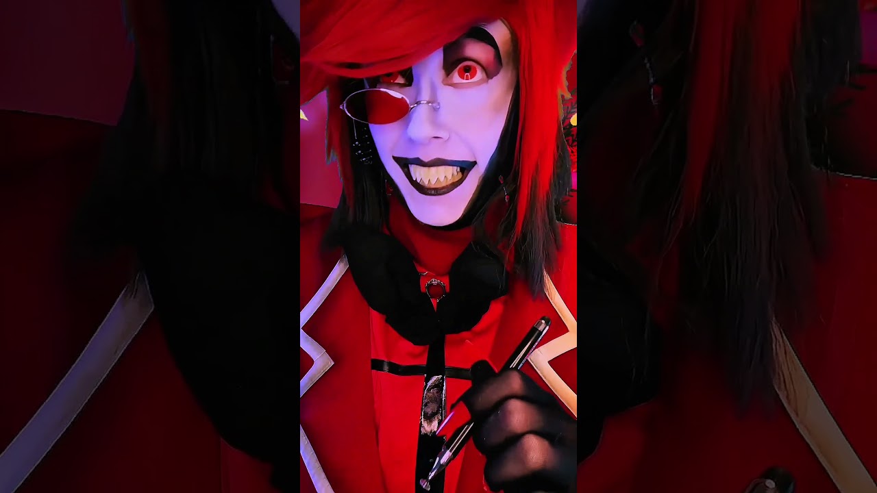 Hazbin Hotel Alastor The Radio Demon играет в косплей Dear Santa 