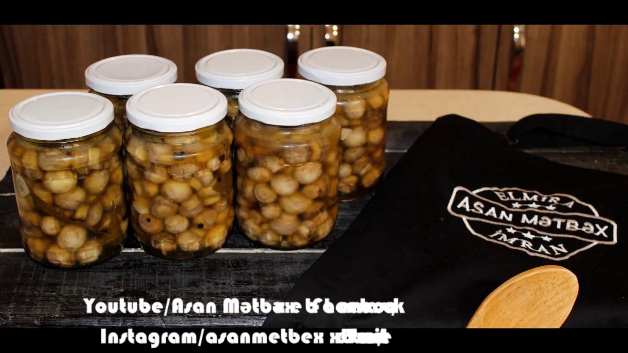 20 DƏQİQƏYƏ GÖBƏLƏK TURŞUSU/MANTAR TURŞUSU/MARINATED MUSHROOMS