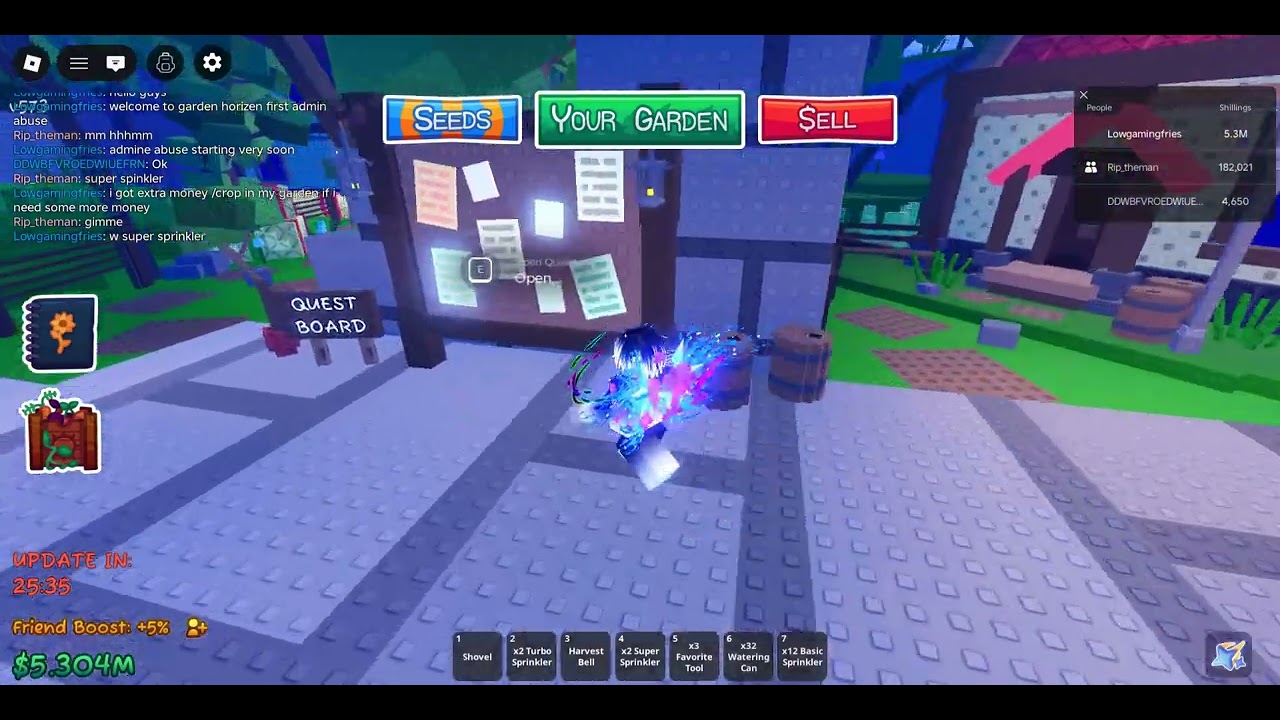 Garden horizen admin abuse