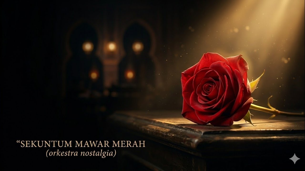 Sekuntum mawar merah - dangdut orchestra lirik cover terbaru | Langit Dangdut
