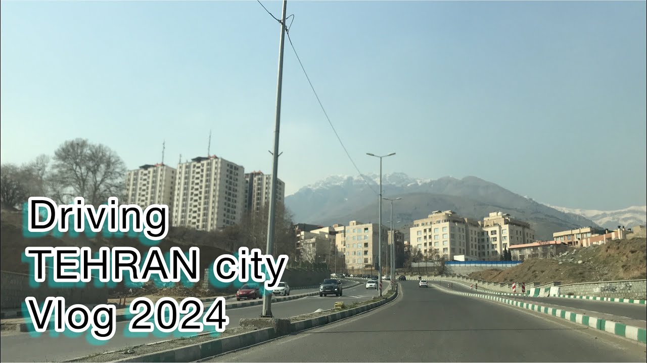 Driving in Iran Tehran city 2024 | Driving Tehran tour