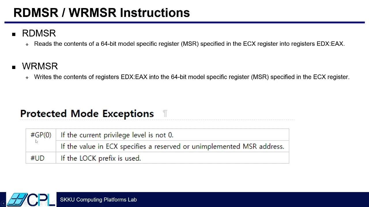 Intel CPU Performance Monitoring Unit - 조형민 교수님