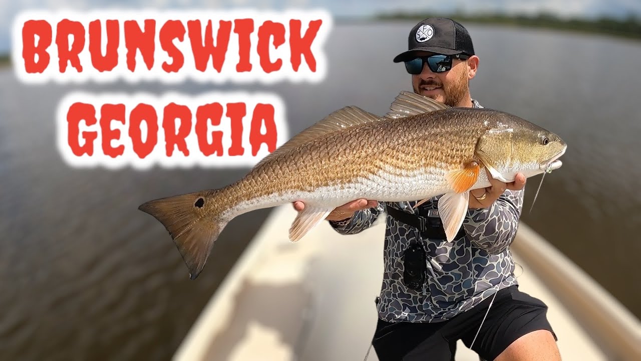 INSHORE FISHING IN BRUNSWICK GEORGIA 🎣🔥 (INSHORE SLAM)