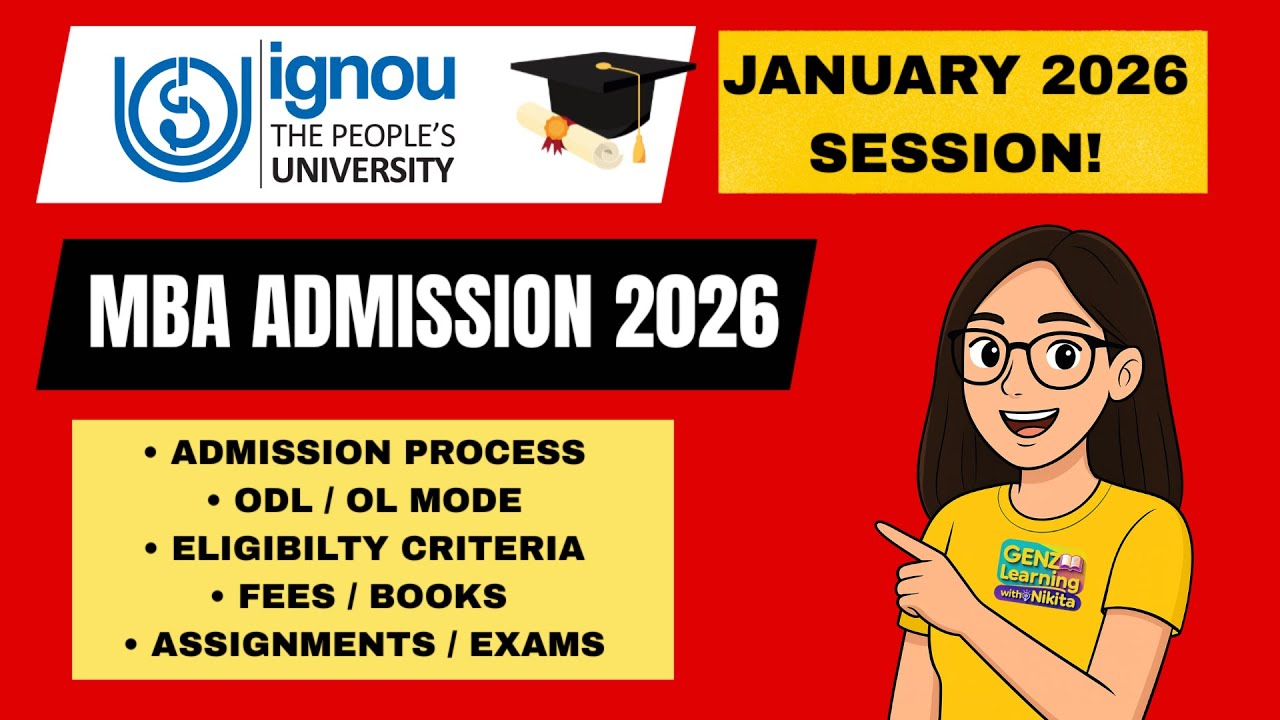 IGNOU MBA Admission 2026 | How to Apply, Fees, Eligibility, Books & Exams (Full Guide)