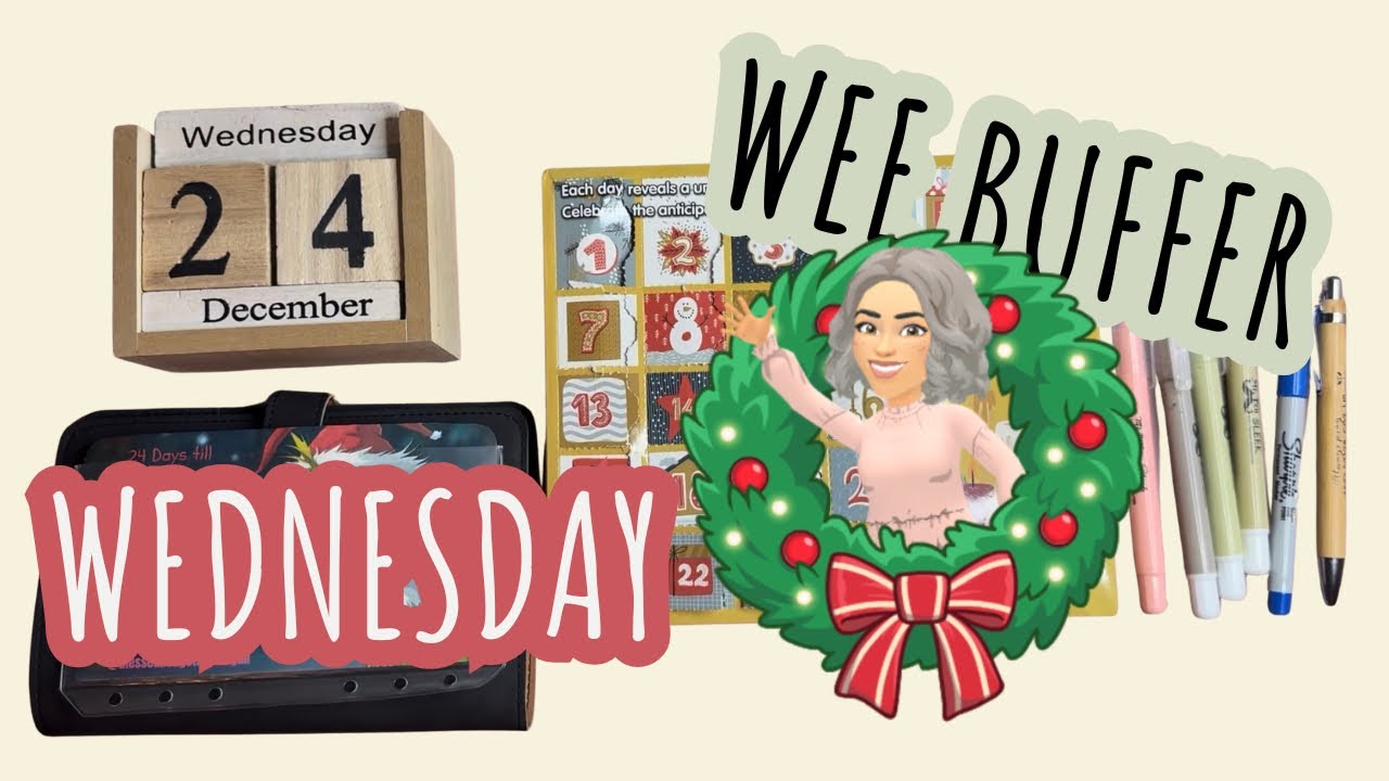Vlogmas Day 24 | Wee Buffer Wednesday | Saving Challenges