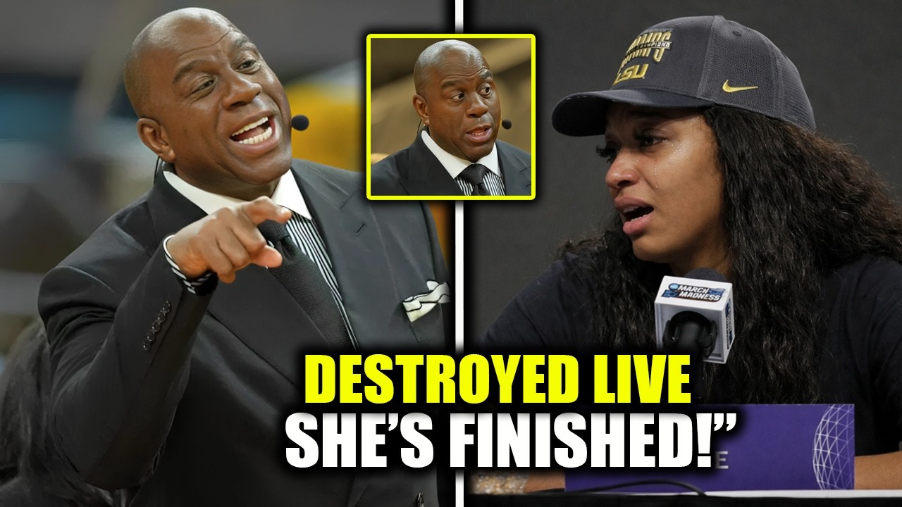 2 MINUTES AGO: Angel Reese HUMILIATED On LIVE TV After Magic Johnson DESTROYS Her — IT’S OVER!