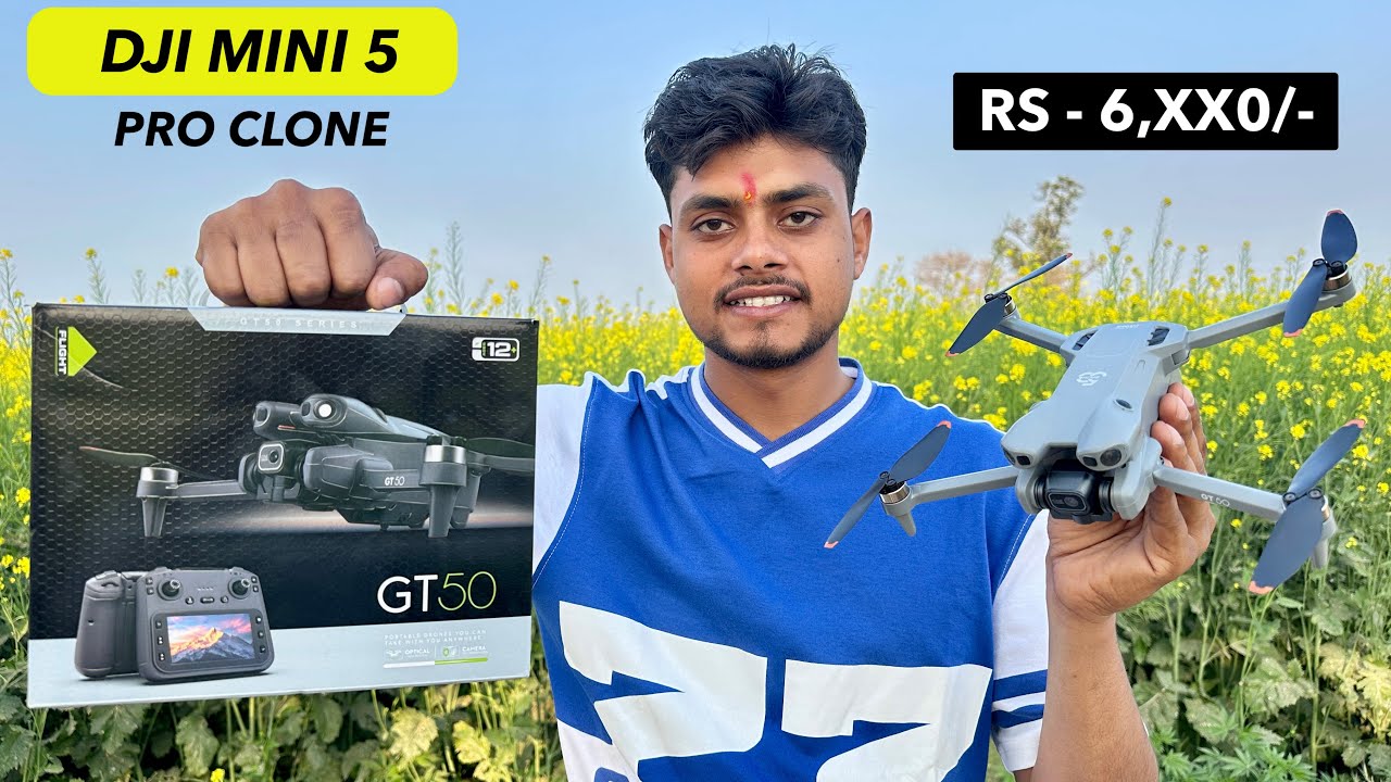 Let’s Unbox GT50 Best Dji Clone Drone With HD Camera & Display Remote 