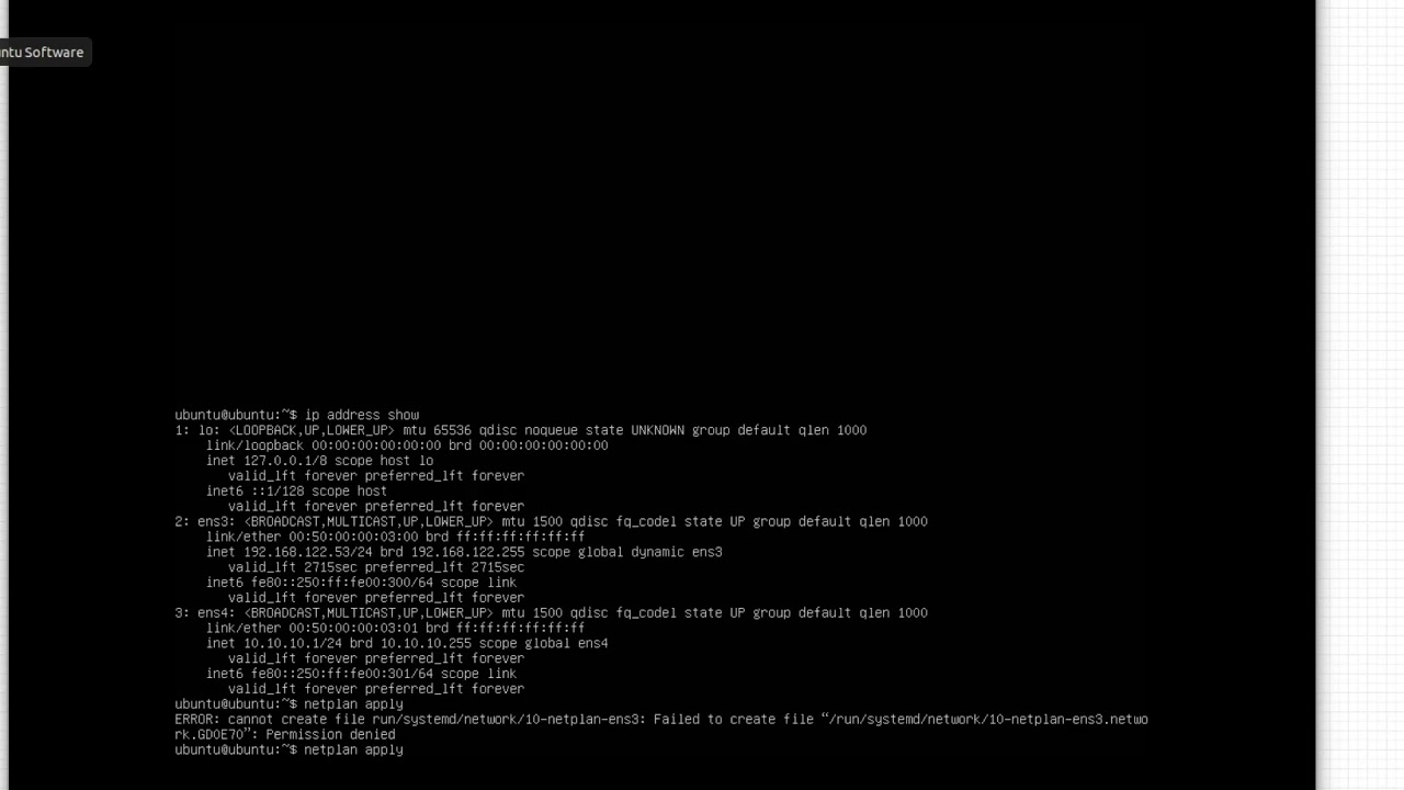 netplan setup multiple interfaces
