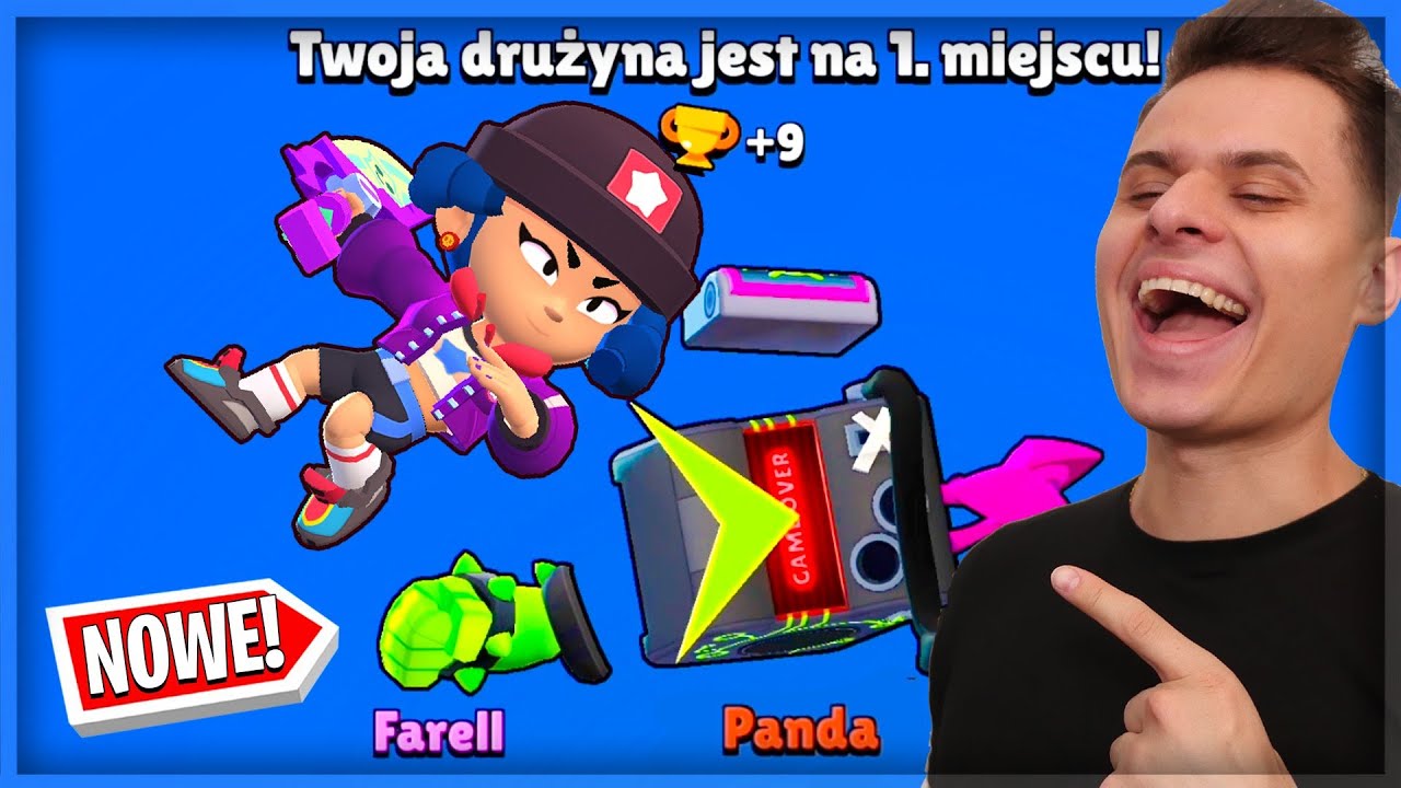 Trolluję Graczy TAJEMNICZYMI Skinami BIBI i 8-Bita w Brawl Stars Polska