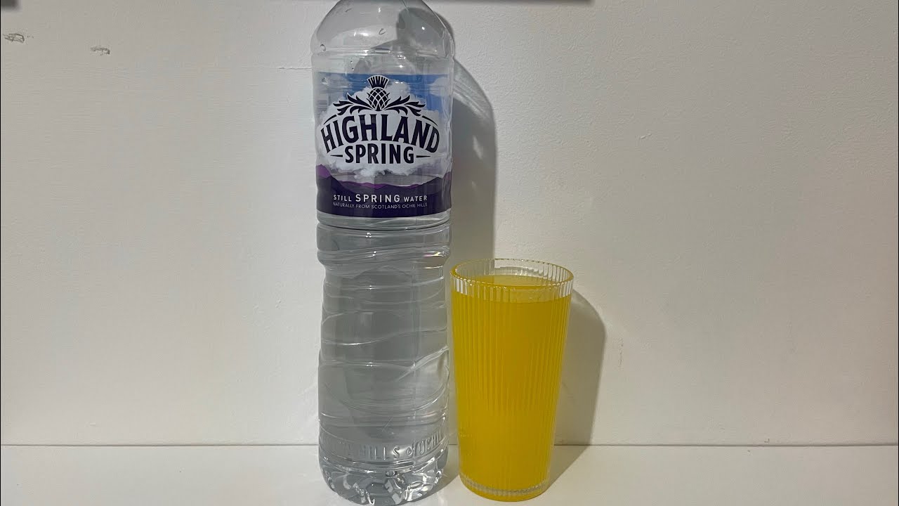 Highland Spring Water With Juice 🍑🍑🍑 (Peach Juice)