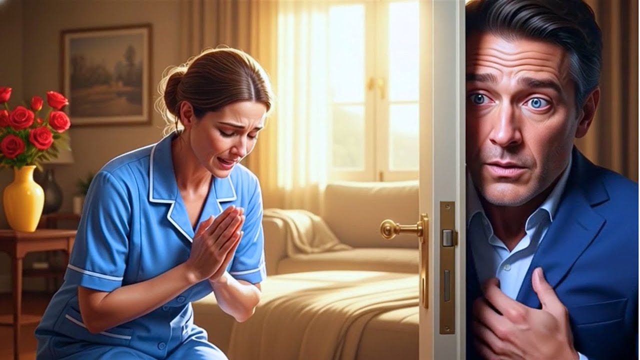 EMPLEADA ORABA A ESCONDIDAS EN EL CUARTO DEL PATRÓN... PERO ÉL LO ESCUCHÓ TODO Y SE CONGELÓ AL OÍR