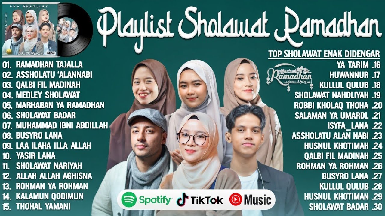 PLAYLIST BULAN RAMADHAN 2026 -MAHER ZAIN, ADZANDO DAVEMA, NISSA SABYAN, AI KHODIJAH & RISA SOLIHАН