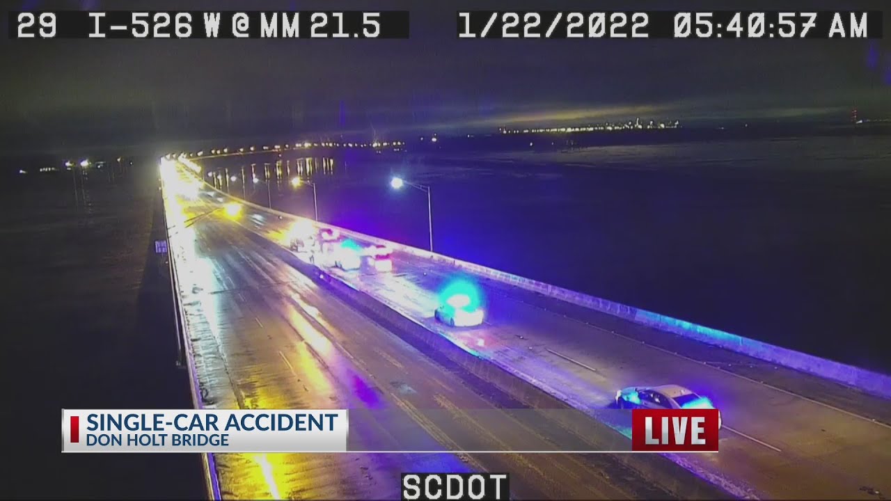 Crash reported on Don Holt Bridge, roadways are icy