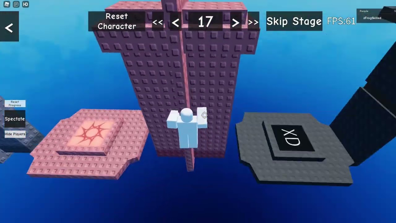 Seek's Easy Jump Per Difficulty Chart Obby [All stages 1-34]