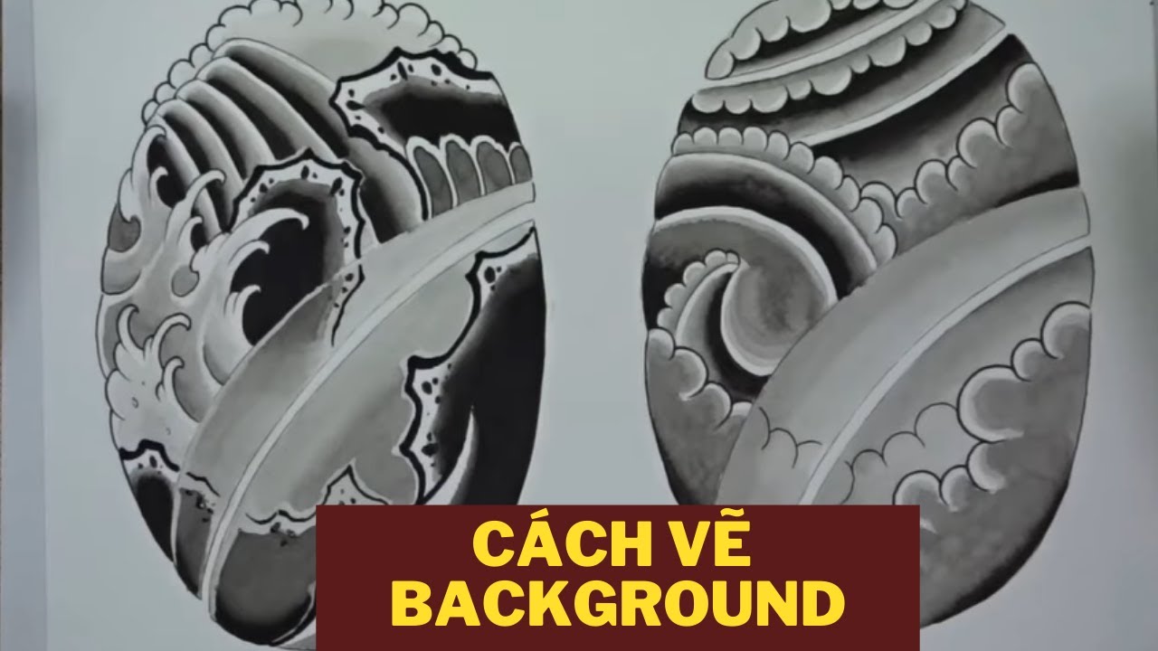 Hướng Dẫn Cách Vẽ Background Nhật Cổ ISóng Nước Đá Mây Thanh Gió Trong Vẽ Khung Hình Xăm