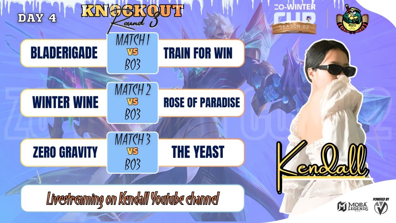 Kendall is live .. Zo winter cup season2  Round 3