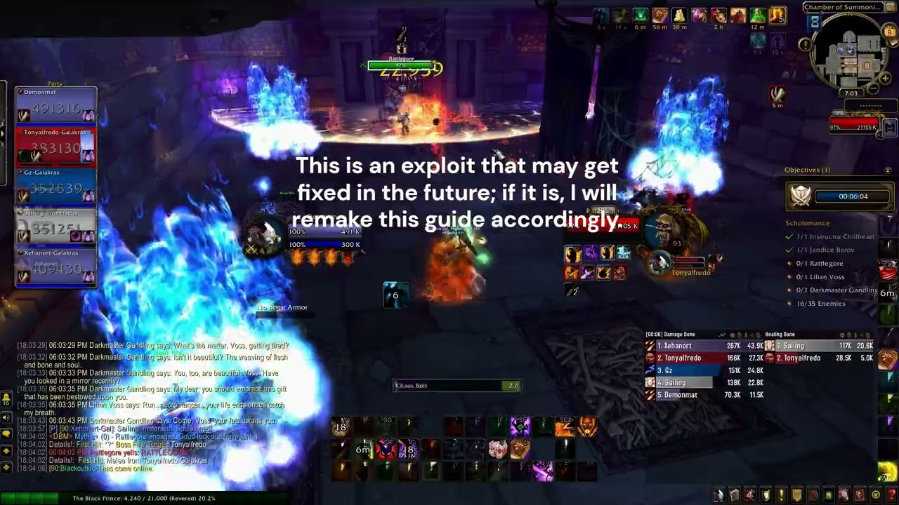 Scholomance Challenge Mode Platinum Guide | MoP Classic