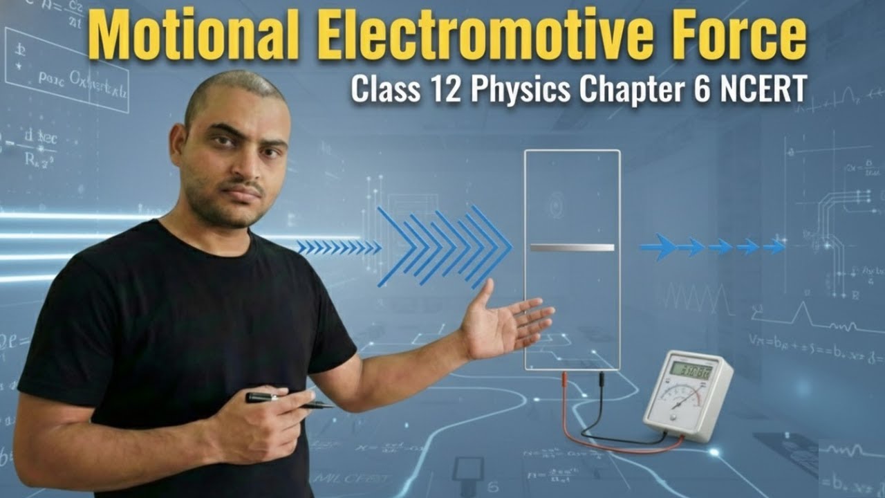 Motional Electromotive Force | Class 12 Physics Chapter 6 | NCERT | Pankaj Chaudhary