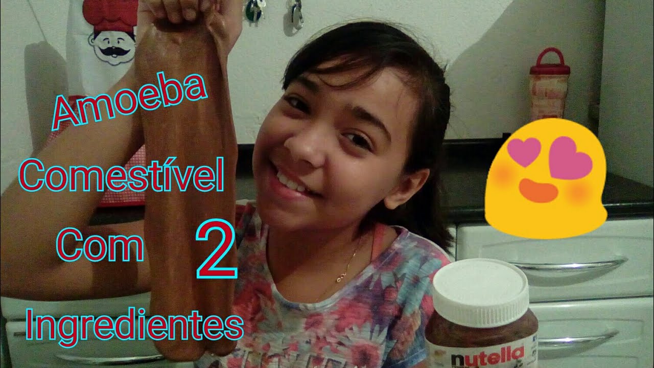 Amoeba comest&iacute;vel de Nutella - com apenas 2 ingredientes muito f&aacute;cil de fazer