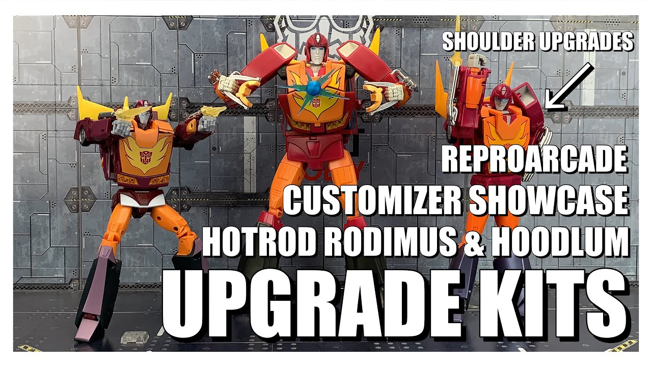 Customizer Showcase: Reproarcade Rodimus Hotrod and Hoodlum Upgrades