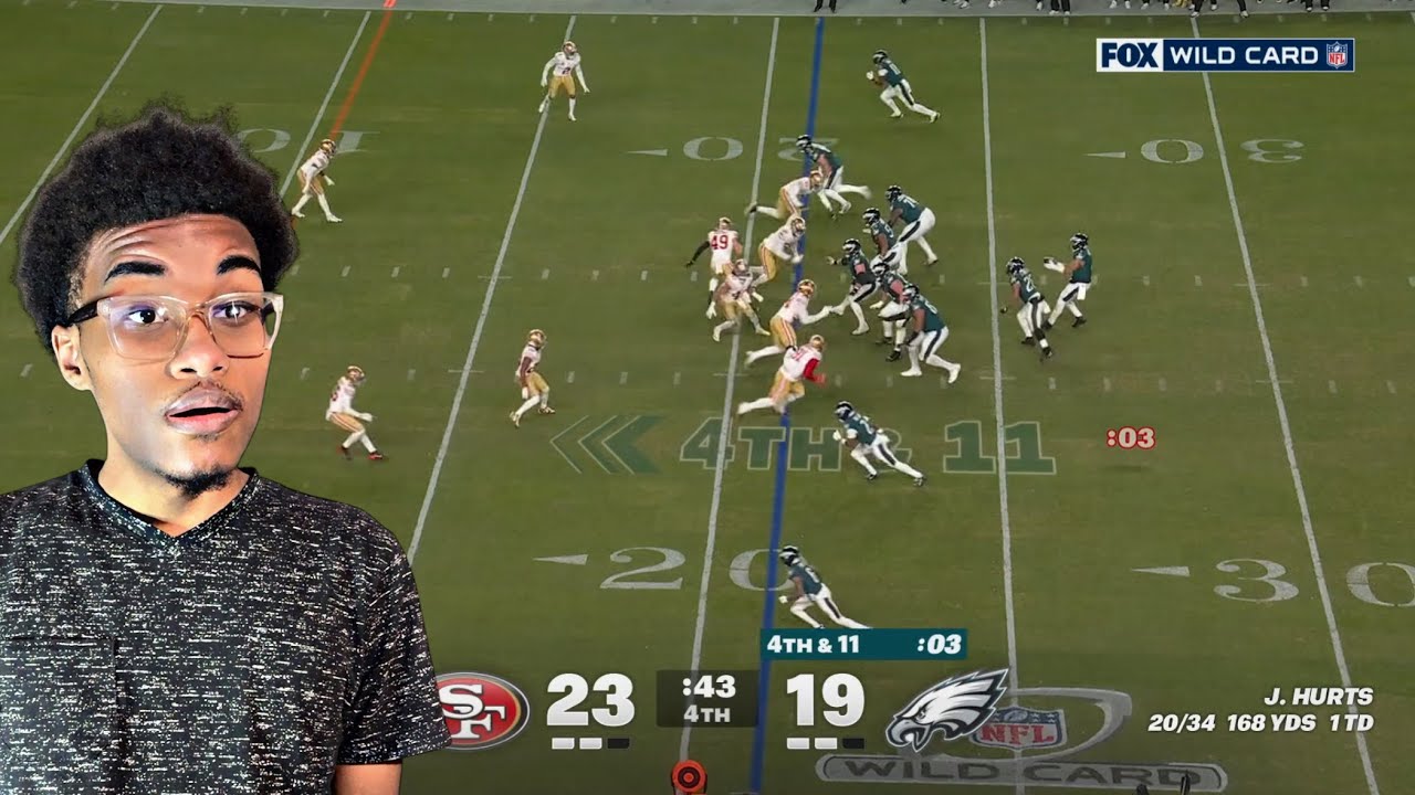 OMGGG! San Francisco 49ers vs Philadelphia Eagles reaction | 2025 NFL Season Wild Card Round